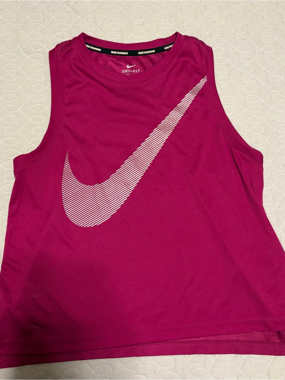 Nike Women's Bright Pink Dri-FIT Athletic Tank